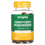 Fungies, жевательные таблетки с грибом кордицепсом, манго и ананас, 60 пектиновых жевательных таблеток (50 мг в 1 таблетке)