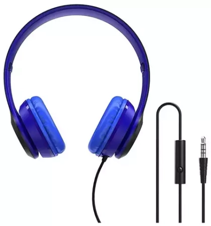 Наушники Borofone BO5 с МК 3,5 mm blue