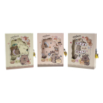 Блокнот "Капибара" в коробке с замком с вырубкой,11,5*14,5 см,48 л.