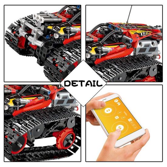 Конструктор Technic вездеход красный 2в1 на Р/У 391 детали