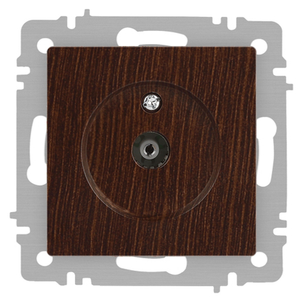 Розетка Intro Accent 6-301-10 TV одиночная, IP20, СУ, венге