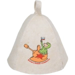 Шапка для бани и сауны «Всегда в боевой готовности!», «Hot Pot», войлок /20