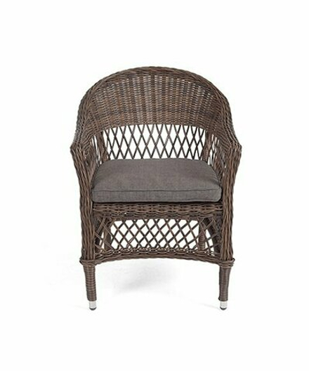 Сицилия, плетеный стул из искусственного ротанга, цвет коричневый
