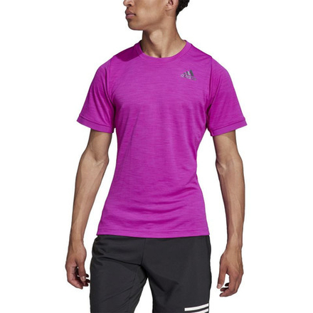 Мужская теннисная футболка Adidas Tennis Freelift T-Shirt M - sonic fuchsia/black