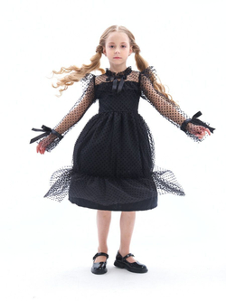 Пышное платье Уэнсдэй (Wednesday Addams) вещь на Хэллоуин