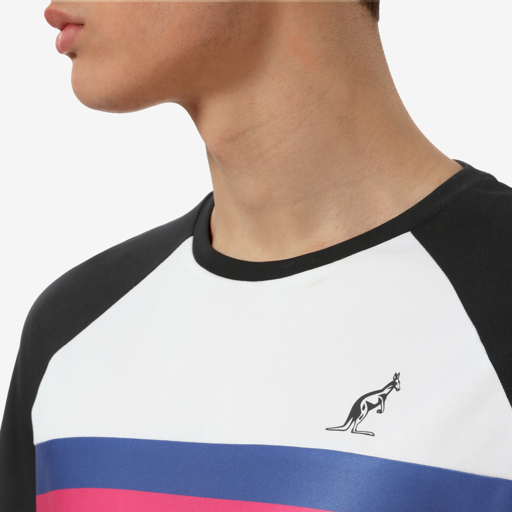 Мужская теннисная футболка Australian Ace T-Shirt with Print - белый