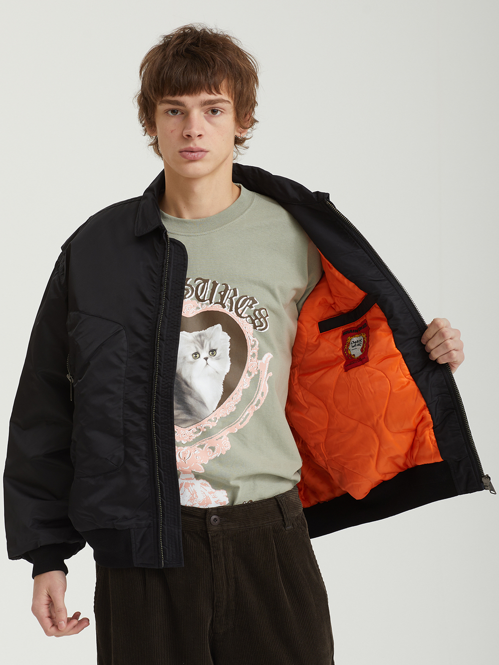 Мужской Бомбер Embroidered 3d Flight