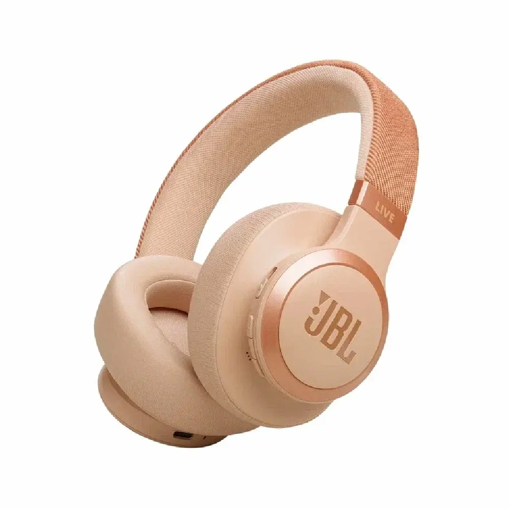 Беспроводные наушники JBL Live 770NC, Sand (Бежевый), ANC, полноразмерные