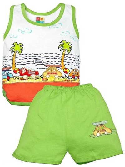 ЛЕТНИЙ КОСТЮМ (зеленый / 92 / 92 / 92 / Лето)