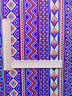 Ткань бязь плательная, рис. " Африканский орнамент", ширина 150 см, арт. 1032