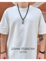 Бусы мужские на шею из натуральных камней