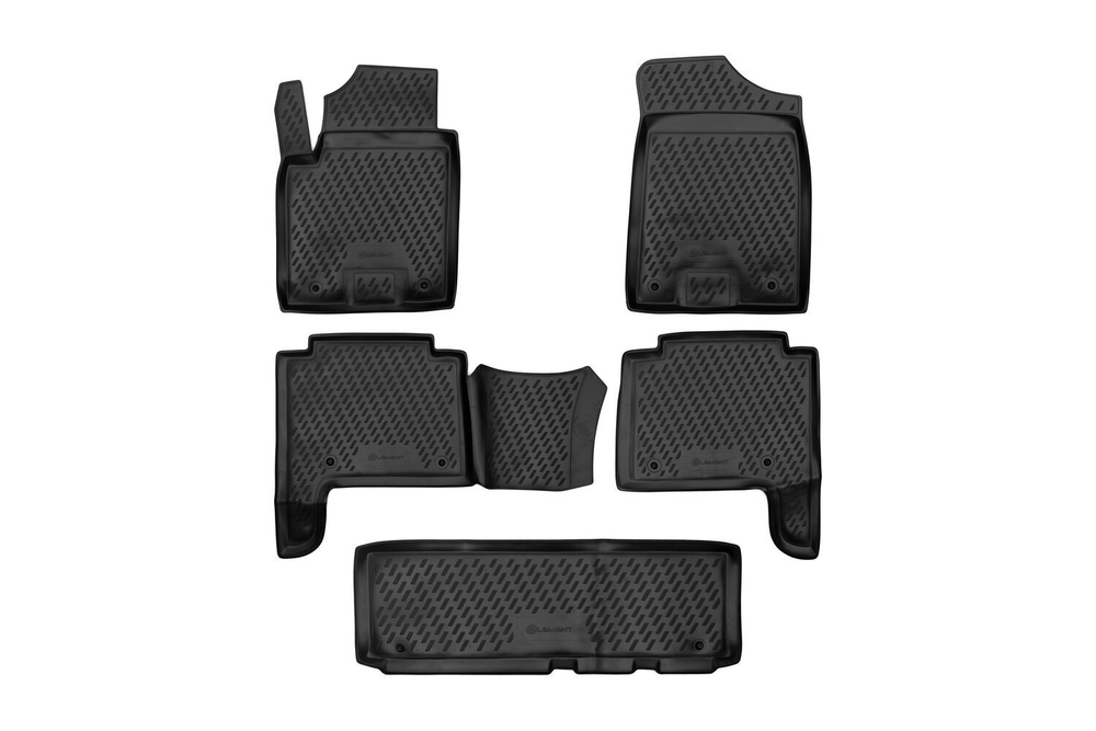 Коврики Standard, в салон NISSAN Patrol, 2010- , 5 шт. (полиуретан, чёрные) Element.CARNIS00039