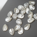 Капля из перламутра морских ракушек, 13*18мм, белый