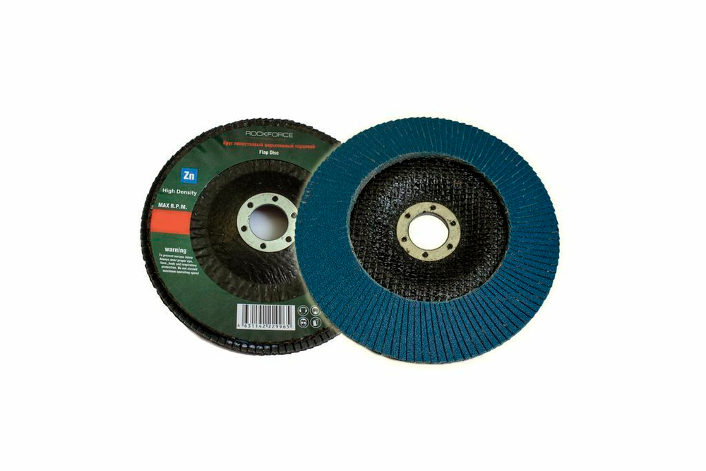 Круг лепестковый торцевой 125х22мм (P150,''мелкий шаг'') RockForce##Rock FORCE RF-FD5150H