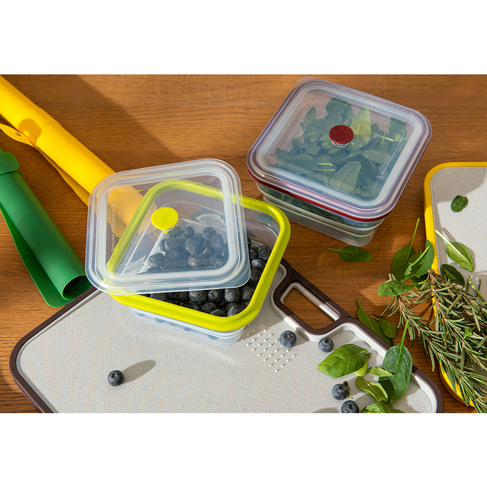 Контейнер для переноски и хранения силиконовый квадратный складной silikobox, 1,2 л, темно-сливовый