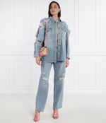 Джинсовая рубашка DONDUP - made in Italy - голубой(DJ621 DF0263D HO4)