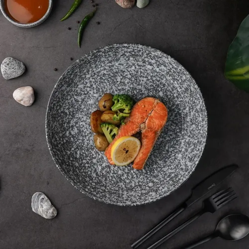 Салатник 1200 мл d 25 см h4,5 см Stone Untouched Taiga P.L. Proff Cuisine [1]