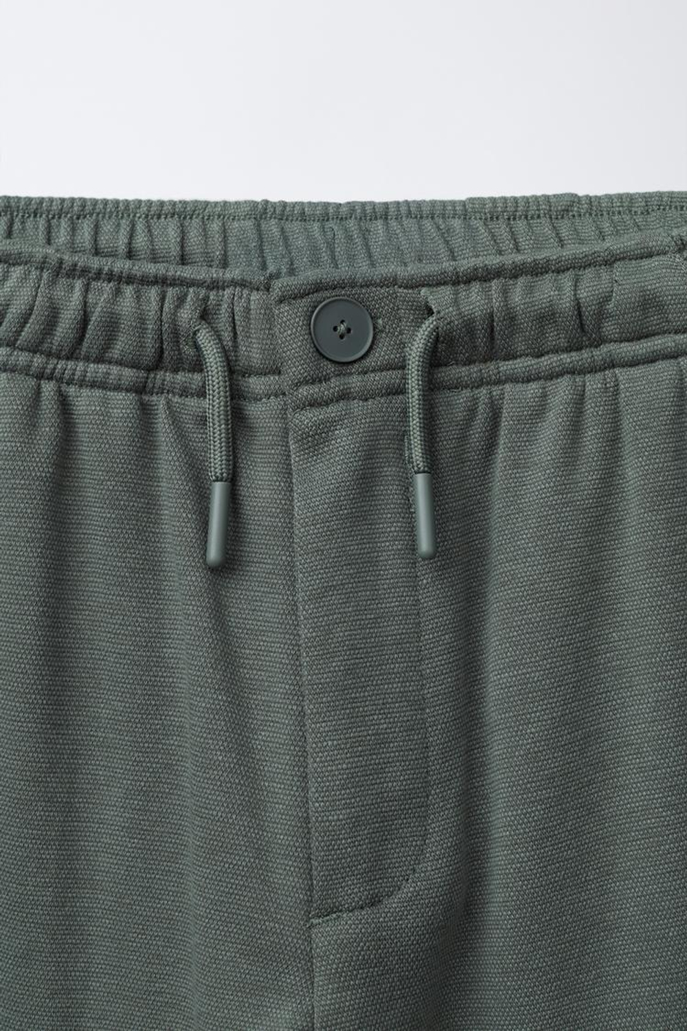 ZARA БРЮКИ COMFORT НА РЕЗИНКЕ, ХАКИ