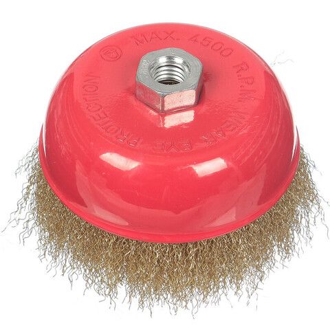 Щетка для УШМ Bartex, 125 мм, чашка/тарелка, гайка М14, 995125, шт