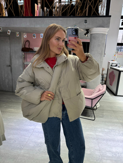 Пуховик Бриана олива