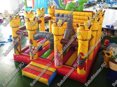 Коммерческий надувной батут "Замок дракона"