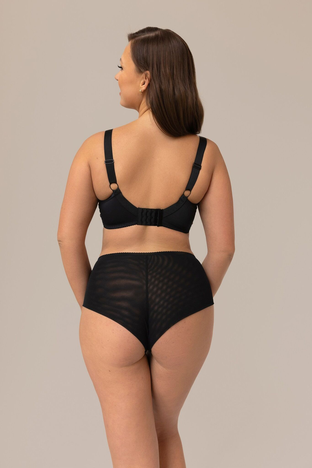 Трусики-бразилиана с принтом в виде лимончиков (Размер: L) (Цвет: черный)