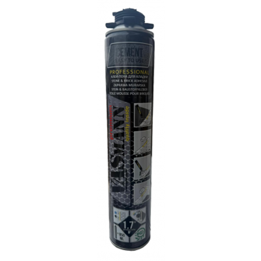 Клей-пена профессиональная VASmann cement (цемент) 990г