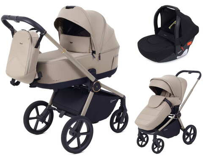 Детская коляска Rant Flex Therm Soft 3 в 1 с автокреслом Cruise Black Sandy Beige