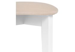 Табурет Кигон белый / сливочный раф