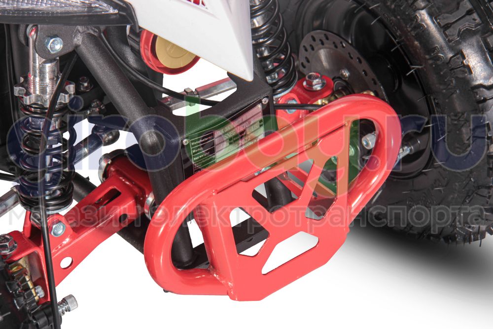 Детский электроквадроцикл WHITE SIBERIA SNEG LETO R 1000W - Красный фото 14 фото №19