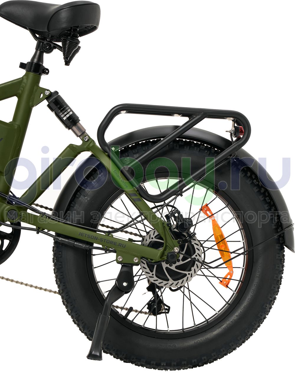 Электровелосипед Jetson GRIZZLY 1200w (48v15ah) - Зелёный фото №19