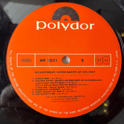 Винтажная виниловая пластинка LP James Bond 007 Голдфингер John Barry, The Royal Philharmonic Orchestra At His Best Goldfinger (Japan 1976) (No Obi)