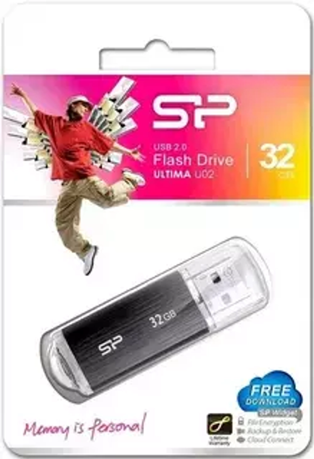 32GB USB Flash Silicon Prower Ultima U02 черный