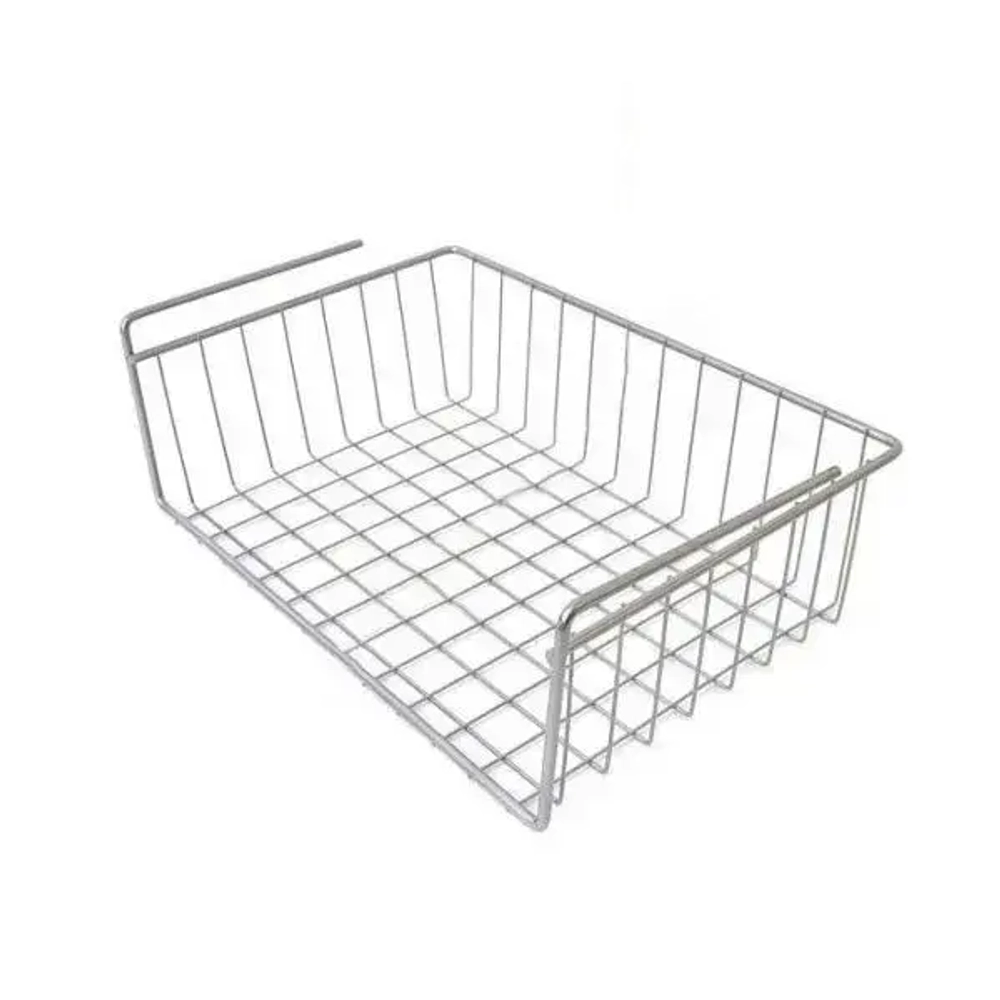 Корзина сетчатая навесная 400*260*110 мм, на полку 16 мм, оцинк
