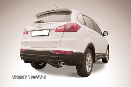 Защита заднего бампера Chery Tiggo 5 (2014-2016) d57 скоба черная