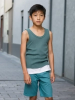 Майка детская базовая из хлопка в сад