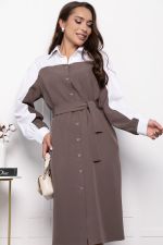 Платье "Нэтали" П7284 (капучино) LT Collection (Акция)