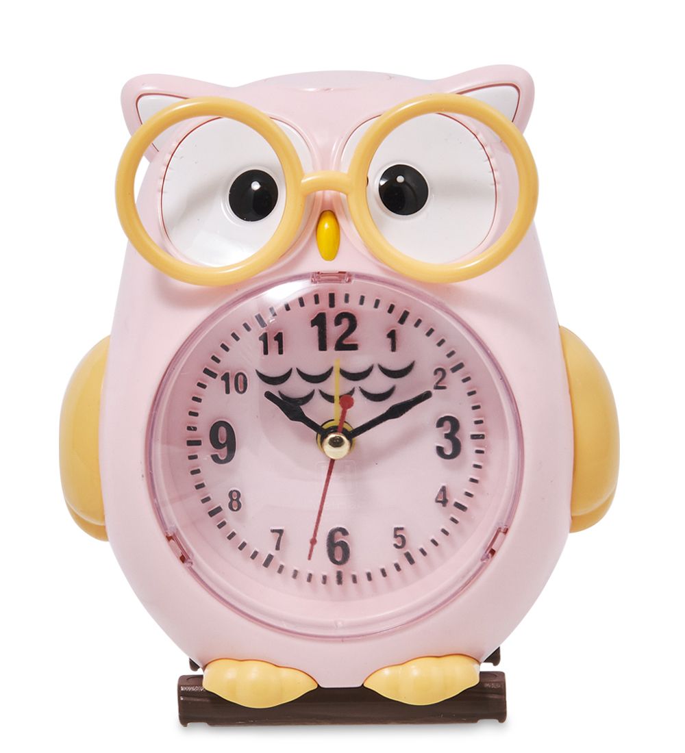 GAEM Art CL-61/2 Будильник «Сова» розовый