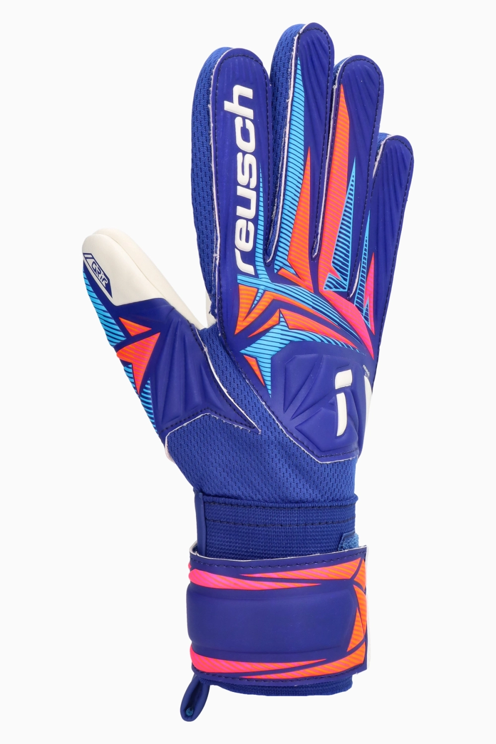 Вратарские перчатки Reusch Attrakt Grip Junior - синий