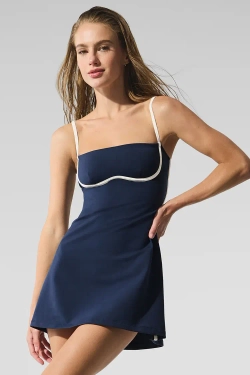 Alo yoga Платье облегающего кроя, синий