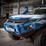Бампер силовой передний Mitsubishi L200 c 2019-, с защитной дугой , противотуманными фарами и балкой