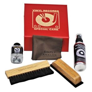 Набор Для Ухода За Винилом (Simply Analog - Vinyl Record Cleaning Boxset)(Red)
