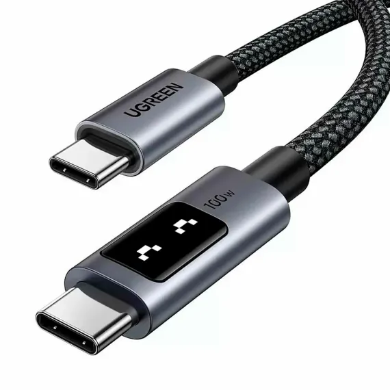 UGREEN L509 Black/Grey USB-C/USB-C Robot 1m