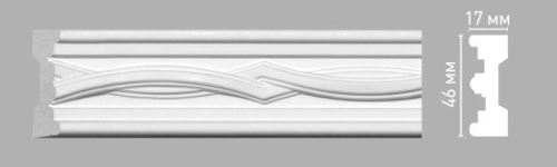 Молдинг с рисунком Decomaster 98082 46х17х2400мм