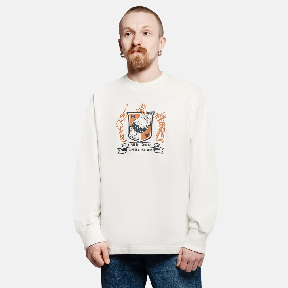 Лонгслив Haided EXCEPTIONAL RLXD FIRM LS TEE, Молочный