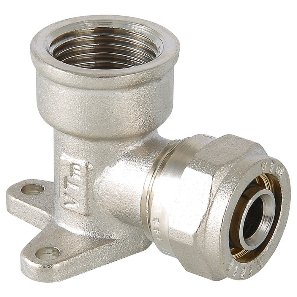 Угольник обжимной с креплением с ВР 20*3/4" внутренняя резьба (Valtec) VTm.354