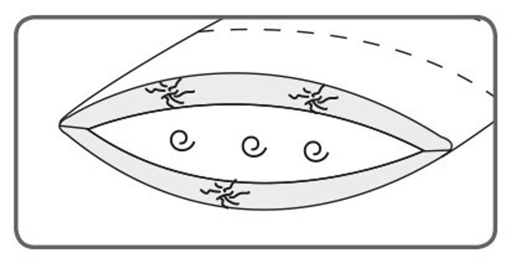 Подушка пуховая трехкамерная 40х60 Christian Fischbacher Gstaad хлопок