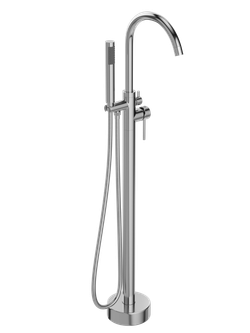 Напольный смеситель для ванны с душем STWORKI Лунд S25130CR хром
