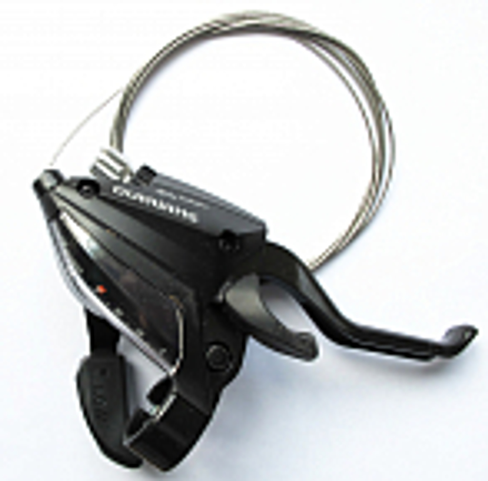 Шифтер триггерный с ручкой тормоза ST-EF500-7R-2A Altus SHIMANO правая 7скоростей, с тросом 2050мм