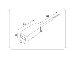 Ambrella Ввод питания для шинопровода Magnetic Ultra Slim Track System GV1261